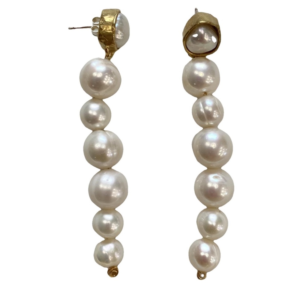 Anita Berisha “She is Fierce’ Freshwater Pearl Earrings